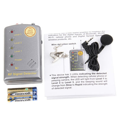 Superior Sensitivity RF Signal Detector / Digital Signals of Bluetooth / WLAN / Wi-Fi with Analog / Digital Select Switch (SH-055GRV)(Grey) - Security by buy2fix | Online Shopping UK | buy2fix