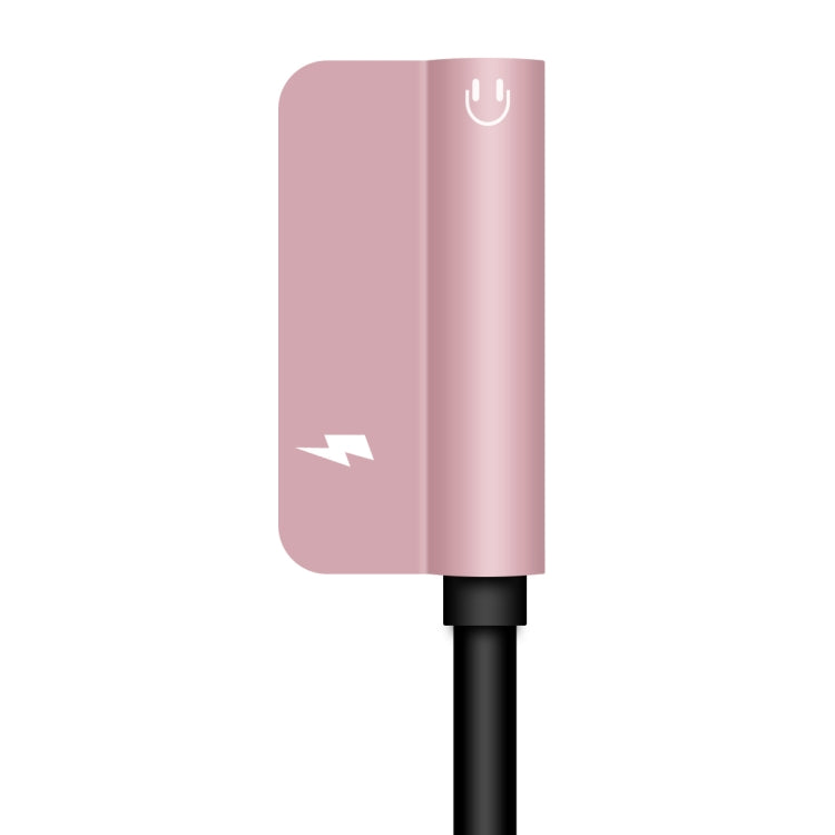 ENKAY Hat-ptince Type-C to Type-C&3.5mm Jack Charge Audio Adapter Cable, For Galaxy, HTC, Google, LG, Sony, Huawei, Xiaomi, Lenovo and Other Android Phone(Rose Gold) - Audio Adapter by ENKAY | Online Shopping UK | buy2fix