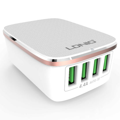 LDNIO A4404 4.4A 4 x USB Ports Smart Travel Charger, EU Plug - Mobile Accessories by LDNIO | Online Shopping UK | buy2fix