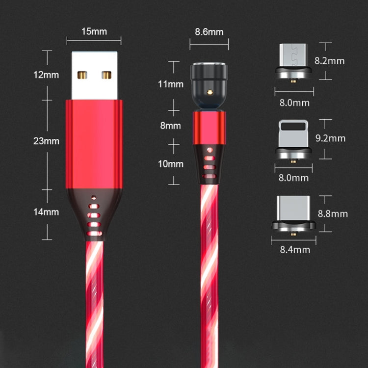 2.4A USB to Micro USB 540 Degree Bendable Streamer Magnetic Data Cable, Cable Length: 1m (Colour) - Mobile Accessories by buy2fix | Online Shopping UK | buy2fix