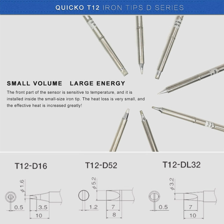 QUICKO T12-D24 Lead-free Soldering Iron Tip - Soldering Iron Tip by Quicko | Online Shopping UK | buy2fix