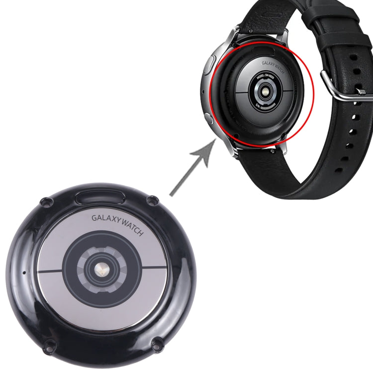 Original Back Cover With Heart Rate Sensor + Wireless Charging Module For Samsung Galaxy Watch Active2 40mm SM-R830 (Black) - For Samsung by buy2fix | Online Shopping UK | buy2fix