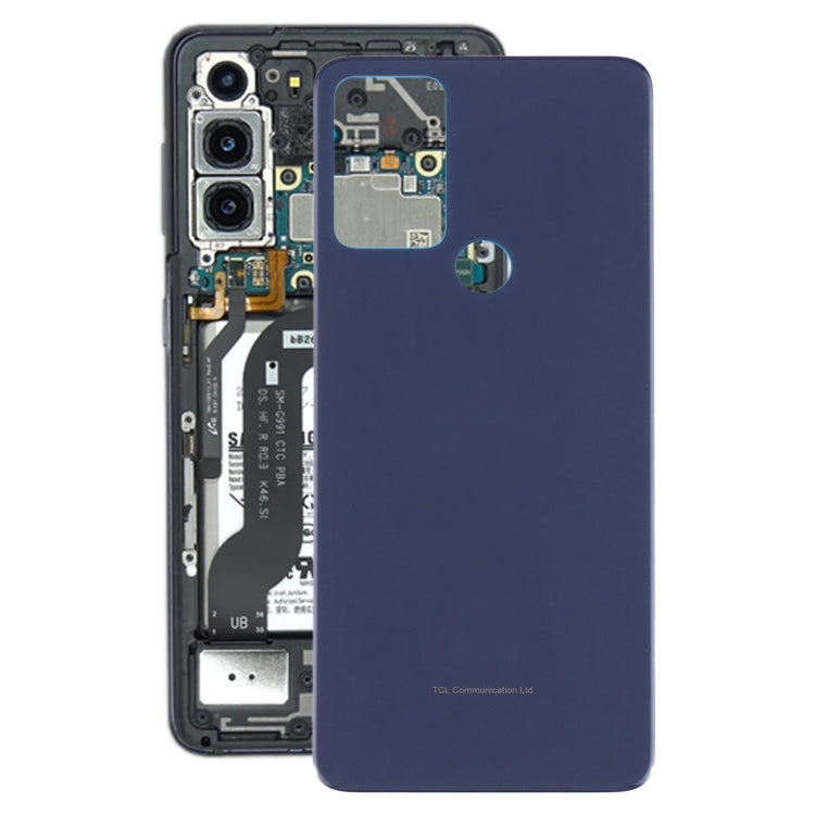 Battery Back Cover with Camera Lens for Alcatel 1V 2021 6002A 6002D(Blue) - Repair & Spare Parts by buy2fix | Online Shopping UK | buy2fix