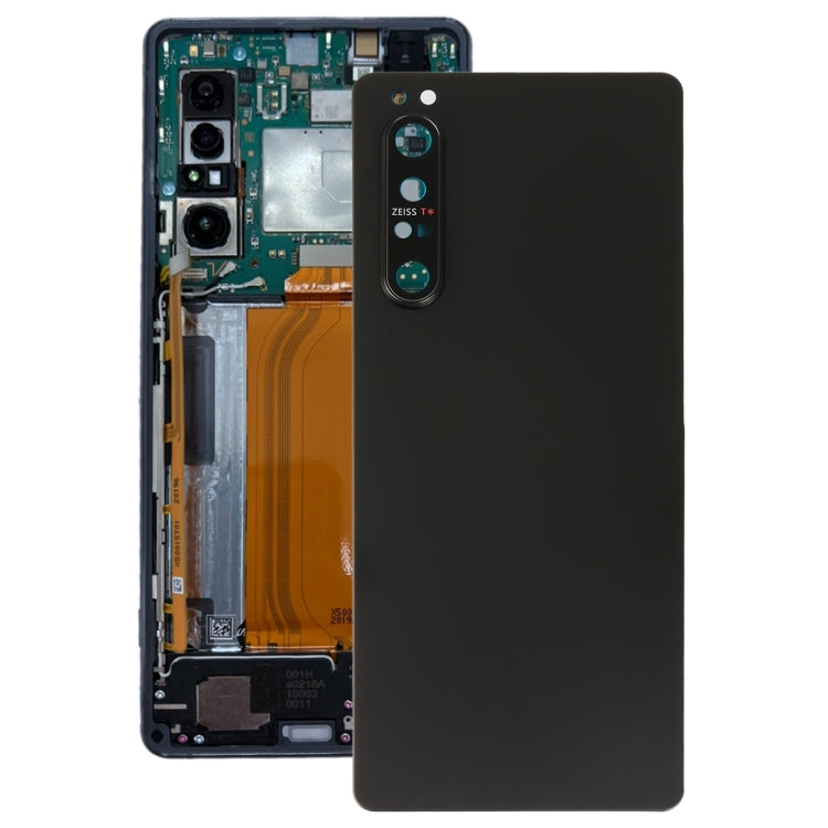 Original Battery Back Cover with Camera Lens Cover for Sony Xperia 1 II(Black) - Repair & Spare Parts by buy2fix | Online Shopping UK | buy2fix