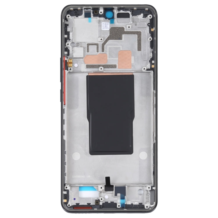 For Xiaomi Redmi K50 Ultra Original Front Housing LCD Frame Bezel Plate(Black) - Repair & Spare Parts by buy2fix | Online Shopping UK | buy2fix