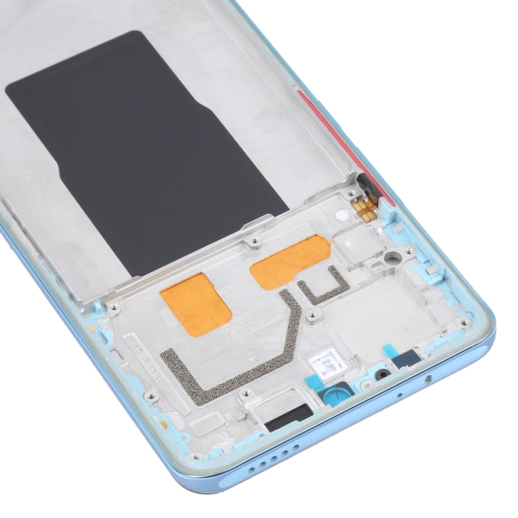 For Xiaomi Redmi K50 Ultra Original Front Housing LCD Frame Bezel Plate(Blue) - Repair & Spare Parts by buy2fix | Online Shopping UK | buy2fix