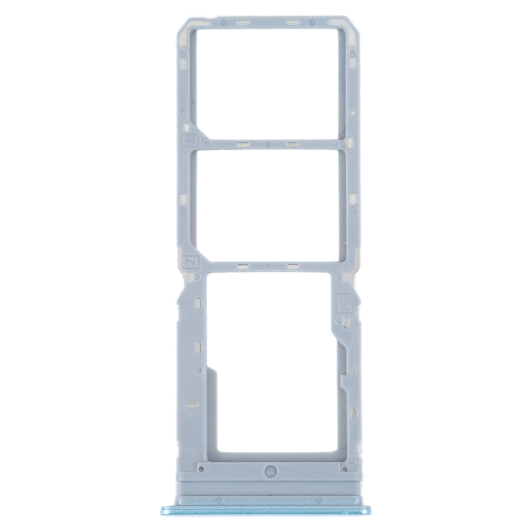 For vivo Y16 SIM Card Tray + SIM Card Tray + Micro SD Card Tray (Blue) - Repair & Spare Parts by buy2fix | Online Shopping UK | buy2fix