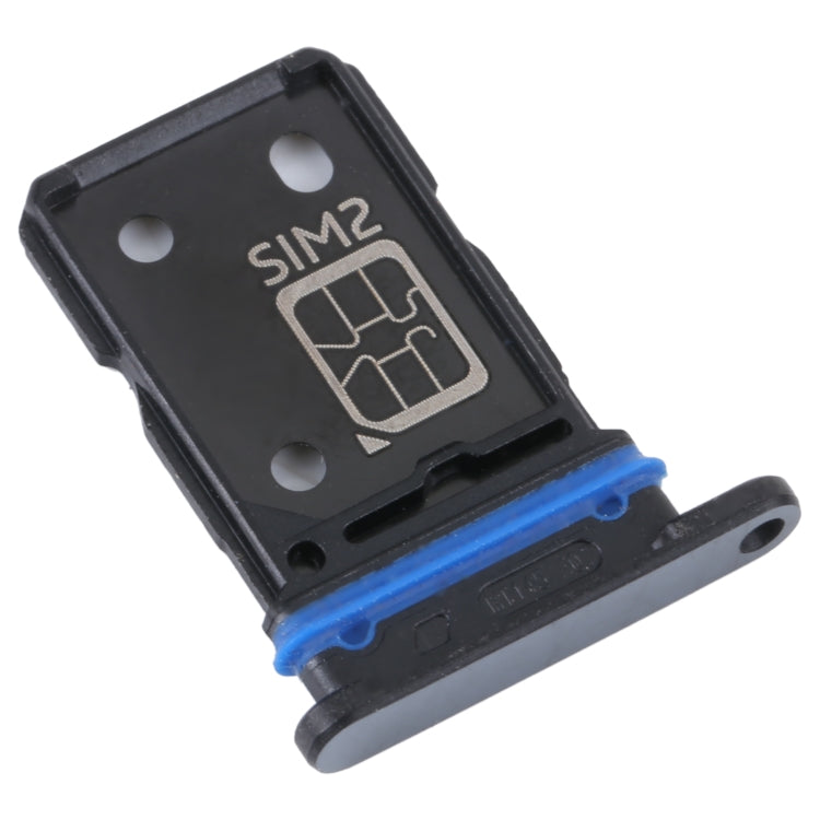 For vivo S15e SIM Card Tray + SIM Card Tray (Black) - Card Socket by buy2fix | Online Shopping UK | buy2fix
