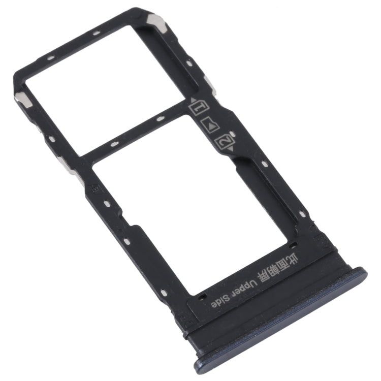 For vivo Y33S / Y33T SIM Card Tray + SIM / Micro SD Card Tray (Black) - Card Socket by buy2fix | Online Shopping UK | buy2fix