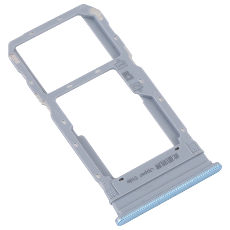 For vivo Y33S / Y33T SIM Card Tray + SIM / Micro SD Card Tray (Blue) - Card Socket by buy2fix | Online Shopping UK | buy2fix