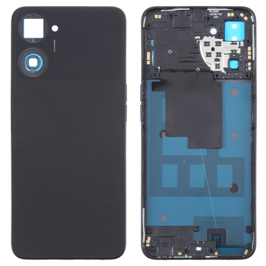 For Realme V30 Original Battery Back Cover with Middle Frame(Black) - Back Cover by buy2fix | Online Shopping UK | buy2fix