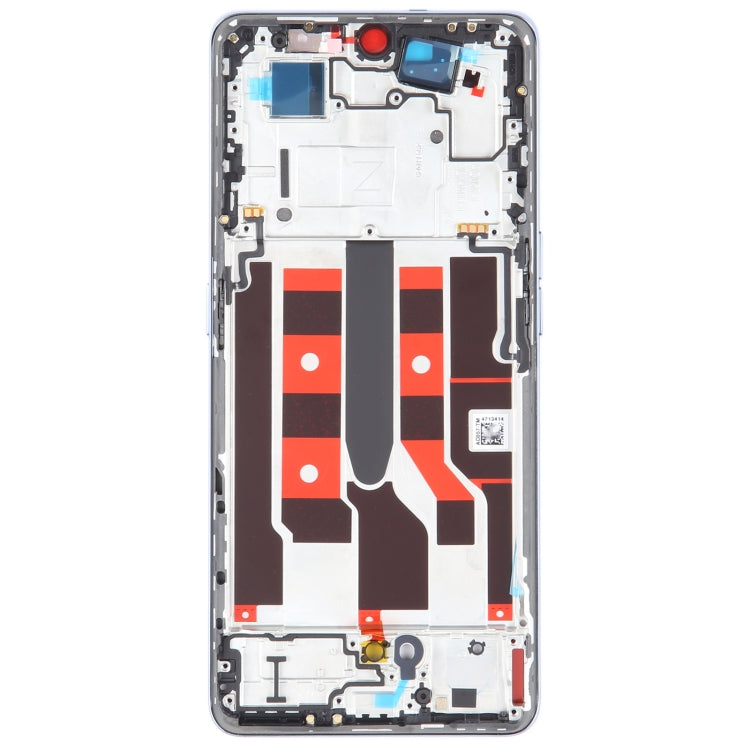 For OPPO A1 Pro Original Front Housing LCD Frame Bezel Plate (Blue) - Frame Bezel Plate by buy2fix | Online Shopping UK | buy2fix