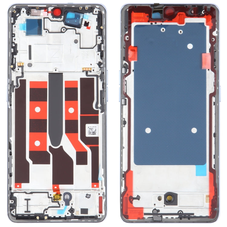 For OPPO Reno8 T 5G Original Front Housing LCD Frame Bezel Plate (Blue) - Frame Bezel Plate by buy2fix | Online Shopping UK | buy2fix