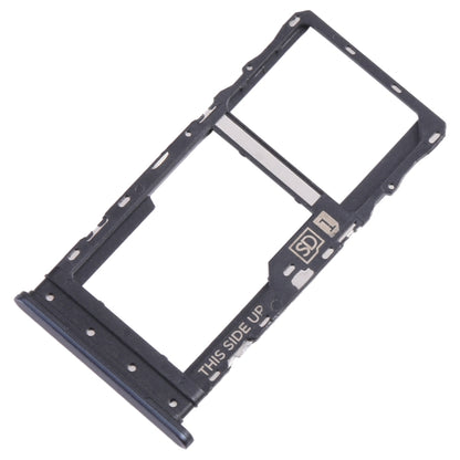 For Motorola Moto G 2022 SIM Card Tray + Micro SD Card Tray (Black) - Card Socket by buy2fix | Online Shopping UK | buy2fix