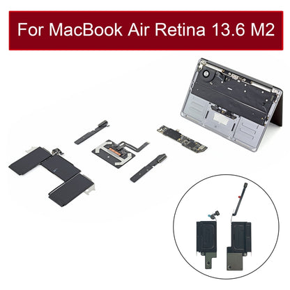 1 Pair Speaker Ringer Buzzer for MacBook Air Retina 13.6 M2 A2681 2022 EMC4074 - Earpiece & Loundspeaker by buy2fix | Online Shopping UK | buy2fix