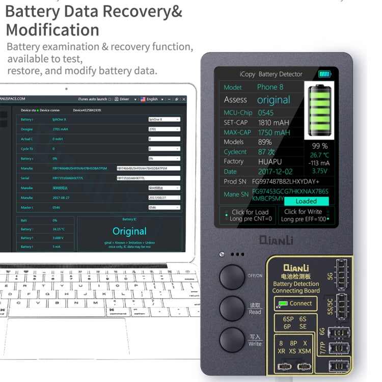 Qianli iCopy Plus 3 in 1 LCD Screen Original Color Repair Programmer For iPhone - Repair & Spare Parts by QIANLI | Online Shopping UK | buy2fix