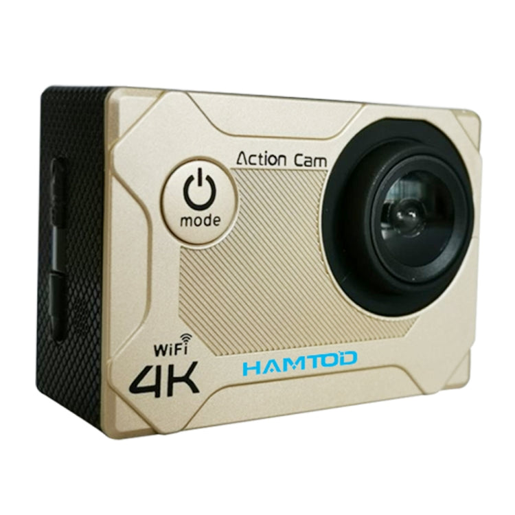 HAMTOD S9 UHD 4K WiFi  Sport Camera with Waterproof Case, Generalplus 4247, 2.0 inch LCD Screen, 170 Degree Wide Angle Lens (Gold) - DJI & GoPro Accessories by HAMTOD | Online Shopping UK | buy2fix