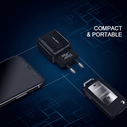 Portable QC3.0 18W USB Port Universal Quick Charging Charger, EU Plug(Black) - USB Charger by buy2fix | Online Shopping UK | buy2fix