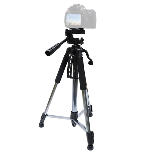 L-1200 Camera Tripod Live Broadcast Bracket For Mobile Phones, Cameras, Projectors 55-148CM Universal Adjustable Tripod (Silver) - Camera Accessories by buy2fix | Online Shopping UK | buy2fix