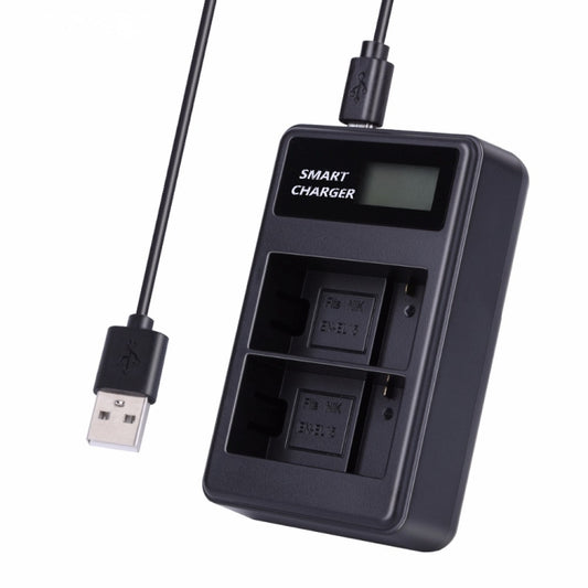 Suitable For Nikon EN-EL15 Smart LCD Display USB Dual Charger - Battery USB Charger by buy2fix | Online Shopping UK | buy2fix