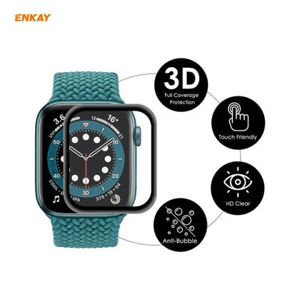 For Apple Watch 6/5/4/SE 44mm 5 PCS ENKAY Hat-Prince 3D Full Screen Soft PC Edge + PMMA HD Screen Protector Film - Watch Cases by ENKAY | Online Shopping UK | buy2fix