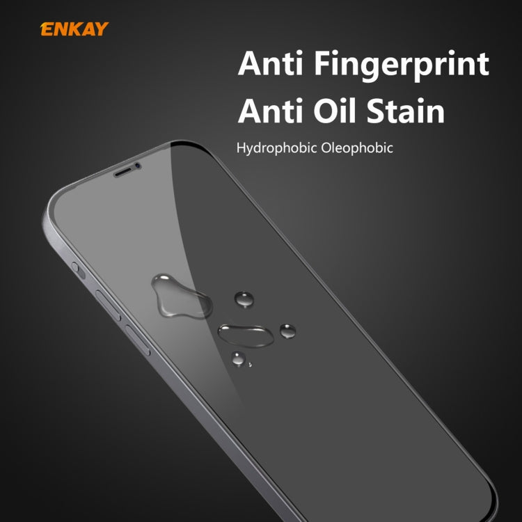 For iPhone 12 mini 5pcs ENKAY Hat-Prince 0.26mm 9H 6D Privacy Anti-spy Full Screen Tempered Glass Film 5.4 - iPhone 12 mini Tempered Glass by ENKAY | Online Shopping UK | buy2fix