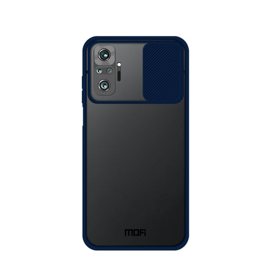 For Xiaomi Redmi Note 10 Pro / Note 10 Pro Max MOFI Xing Dun Series Translucent Frosted PC + TPU Privacy Anti-glare Shockproof All-inclusive Protective Case(Blue) - Xiaomi Cases by MOFI | Online Shopping UK | buy2fix