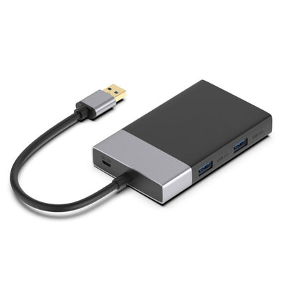 6-in-1 USB 3.0 to USB3.0 x 2+CF Card+TF Card+SD Card+XQD Card HUB Adapter -  by buy2fix | Online Shopping UK | buy2fix