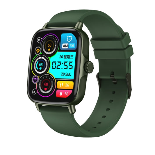 AW18 1.69inch Color Screen Smart Watch, Support Bluetooth Call / Heart Rate Monitoring(Green) - Smart Wear by buy2fix | Online Shopping UK | buy2fix