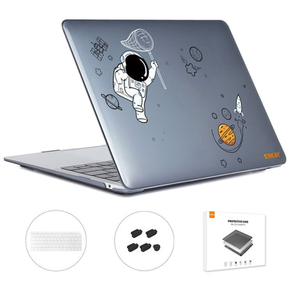 For MacBook Air 13.3 2018 A1932 ENKAY Hat-Prince 3 in 1 Spaceman Pattern Laotop Protective Crystal Case with TPU Keyboard Film / Anti-dust Plugs, Version:EU(Spaceman No.2) - MacBook Air Cases by ENKAY | Online Shopping UK | buy2fix