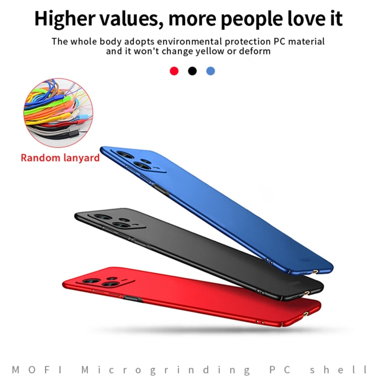 For Xiaomi Redmi Note 12 Pro+ China MOFI Micro Frosted PC Ultra-thin Hard Case(Red) - Note 12 Pro+ Cases by MOFI | Online Shopping UK | buy2fix