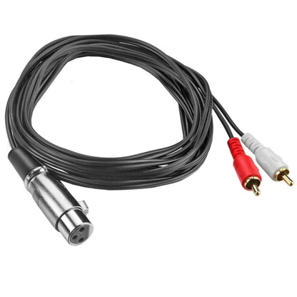 JUNSUNMAY 2 RCA Male to XLR Female Stereo Audio Cable, Cable Length:0.15m -  by JUNSUNMAY | Online Shopping UK | buy2fix