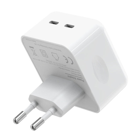 NORTHJO NOGAN3502 GaN PD PPS 35W Dual USB-C / Type-CWall Fast Charger, Plug Type:EU Plug(White) - USB Charger by NORTHJO | Online Shopping UK | buy2fix