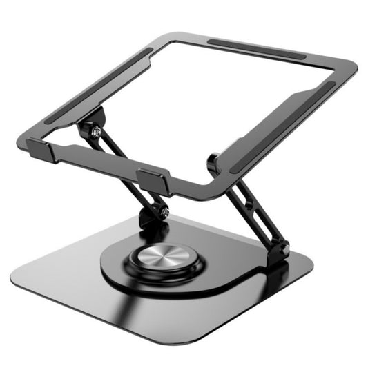 D147 Foldable 360 Degree Rotating Laptop Lifting Bracket Aluminum Alloy Notebook Desktop Stand(Black) -  by buy2fix | Online Shopping UK | buy2fix