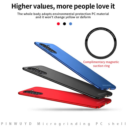 For Samsung Galaxy S23+ 5G PINWUYO Magnetic Magsafe Frosted PC Ultra-thin Hard Phone Case(Blue) - Galaxy S23+ 5G Cases by PINWUYO | Online Shopping UK | buy2fix