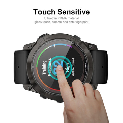 For Garmin Fenix 7 Pro 10pcs ENKAY 3D Full Coverage Soft PC Edge + PMMA HD Screen Protector Film - Screen Protector by ENKAY | Online Shopping UK | buy2fix