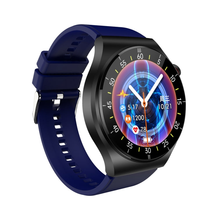 ET340 1.46 inch Color Screen Smart Silicone Strap Watch,Support Blood Oxygen / Blood Glucose / Uric Acid Measurement / Blood Lipid Monitoring(Blue) - Smart Watches by buy2fix | Online Shopping UK | buy2fix