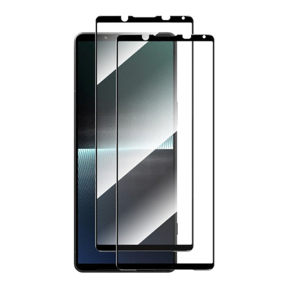 For Sony Xperia 1 V 2pcs ENKAY Full Glue High Aluminum-silicon Tempered Glass Film - Sony Tempered Glass by ENKAY | Online Shopping UK | buy2fix