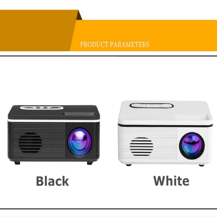 S361 80 lumens 320 x 240 Pixel Portable Mini Projector, Support 1080P, US Plug(White) - Consumer Electronics by buy2fix | Online Shopping UK | buy2fix