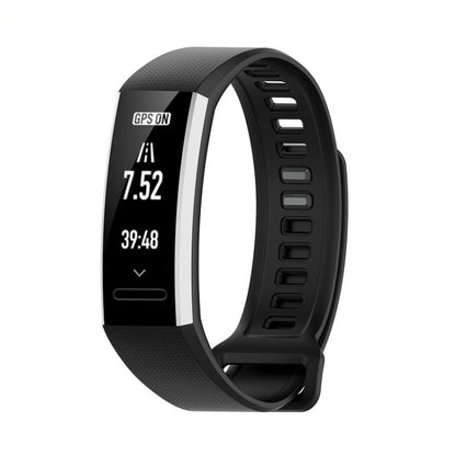 For Huawei Band 2 Pro / Band 2 / ERS-B19 / ERS-B29 Sports Bracelet Silicone Watch Band(Black) - Smart Wear by buy2fix | Online Shopping UK | buy2fix