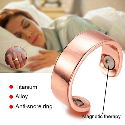 Acupressure Anti Snore Ring Treatment Reflexology Anti Snoring Apnea Sleeping Device(Black) - Anti Snoring Tools by buy2fix | Online Shopping UK | buy2fix