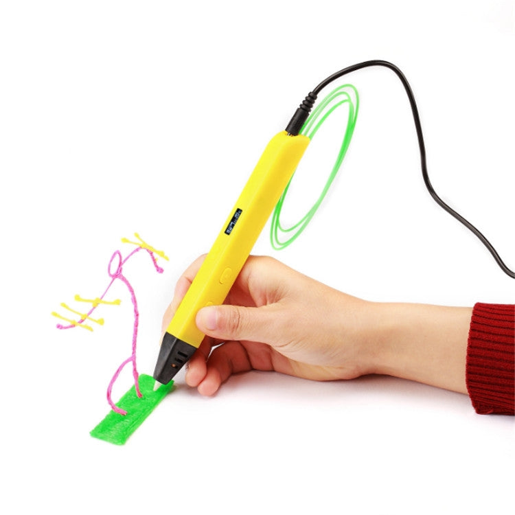 RP800A Childrens Educational Toys 3D Printing Pen, Plug Type:US Plug(Yellow) - Consumer Electronics by buy2fix | Online Shopping UK | buy2fix