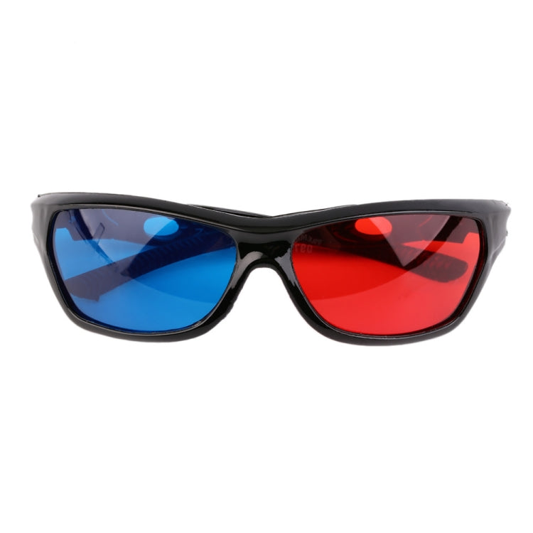 2 PCS Universal 3D Plastic Glasses Black Frame 3D Visoin Glass For Dimensional Anaglyph Movie Game DVD Video - Consumer Electronics by buy2fix | Online Shopping UK | buy2fix