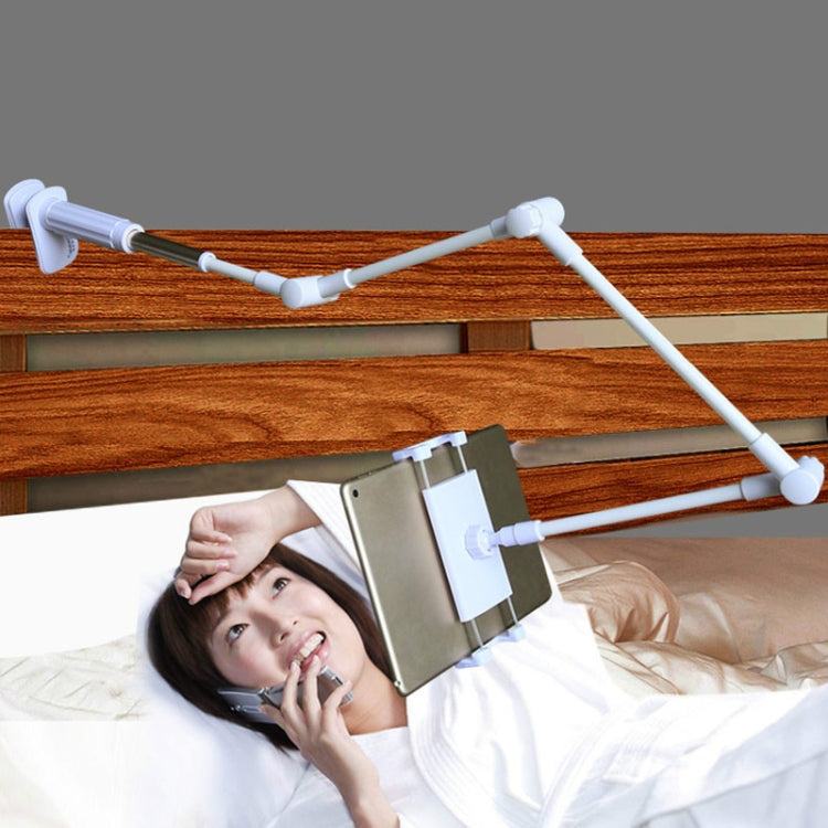 360 Degree Rotation Lazy Mount Folding Long Arm Phone Stand Holder for 4-14 Inch Tablet & Phone(Gold) - Lazy Bracket by buy2fix | Online Shopping UK | buy2fix