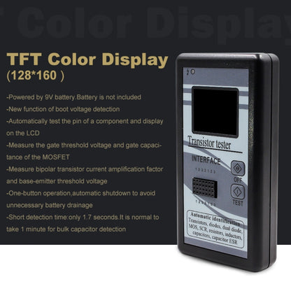 Color Screen Version Graphic Display M328 Transistor Tester Resistance Meter Inductance Meter Capacitance Meter ESR Meter - Consumer Electronics by buy2fix | Online Shopping UK | buy2fix