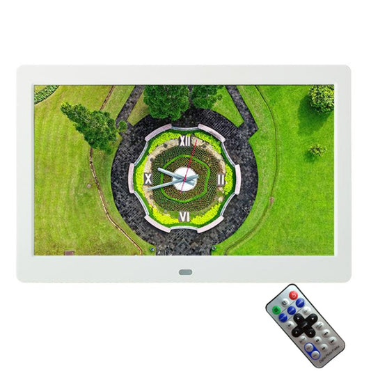 DPF-106 10.1 inch Digital Photo Frame LED Video Advertising Machine, Plug:EU Plug(White) - Consumer Electronics by buy2fix | Online Shopping UK | buy2fix