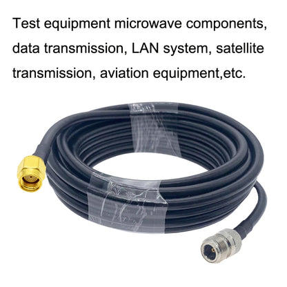 RP-SMA Male to N Female RG58 Coaxial Adapter Cable, Cable Length:1.5m - Connectors by buy2fix | Online Shopping UK | buy2fix