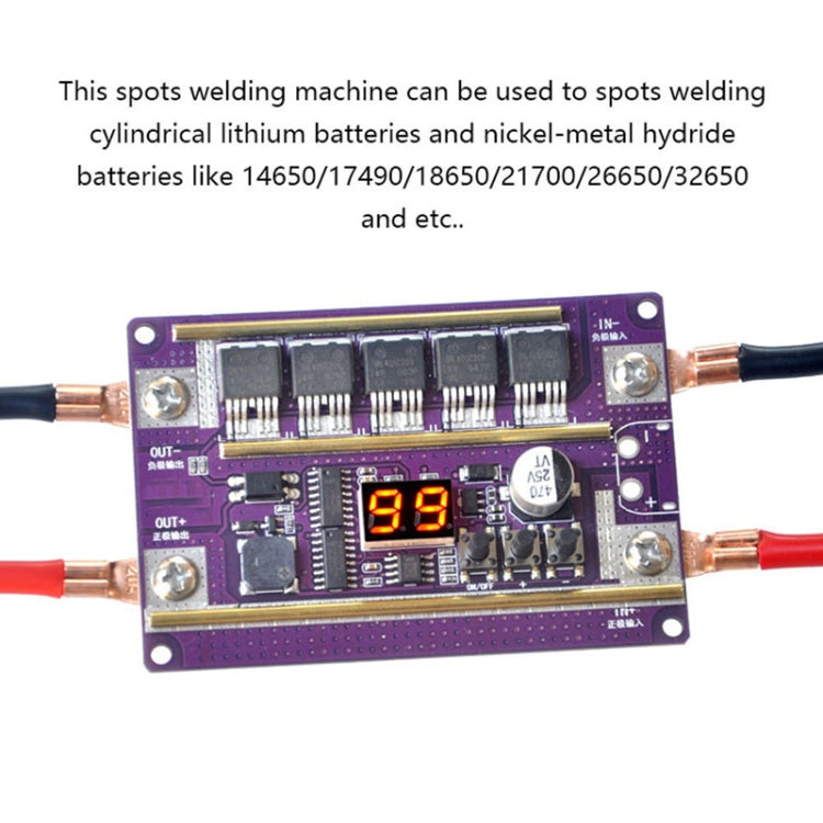 Start Treasure Version 12V Digital Display DIY Battery Spot Welding Machine Pen Control, Style:10 Square Pen With Case - Home & Garden by buy2fix | Online Shopping UK | buy2fix