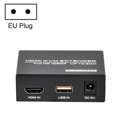 FJGEAR FJ-HKV50 HDMI+USB To KVM 1080P IP 50M Extender, Plug Type:EU Plug - Converter by FJGEAR | Online Shopping UK | buy2fix