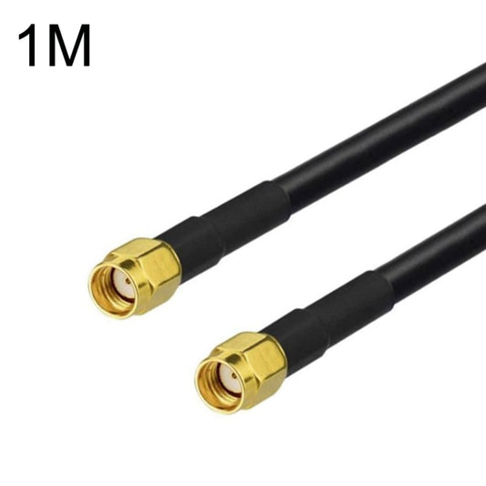 RP-SMA Male To RP-SMA Male RG58 Coaxial Adapter Cable, Cable Length:1m - Connectors by buy2fix | Online Shopping UK | buy2fix